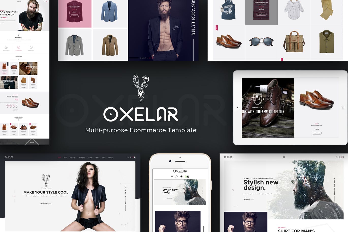 Oxelar - New Theme for Prestashop with New Styles - Premium creative assets