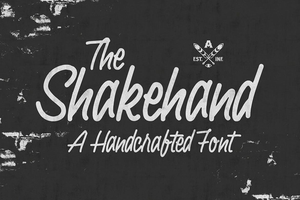 Shakehand Typeface Premium Creative Assets