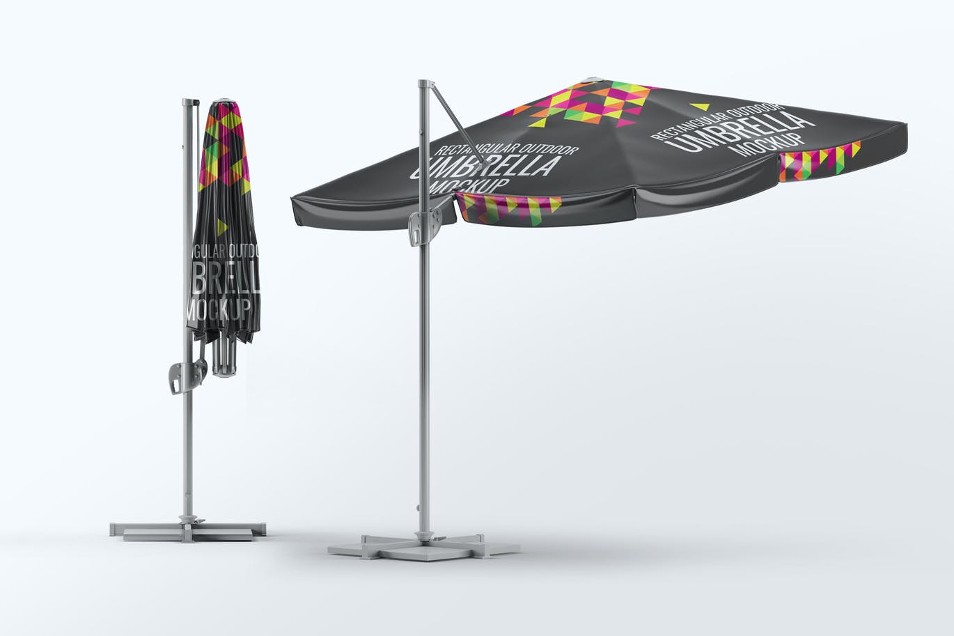 Download Rectangular Outdoor Umbrella Mock-Up - Premium creative assets